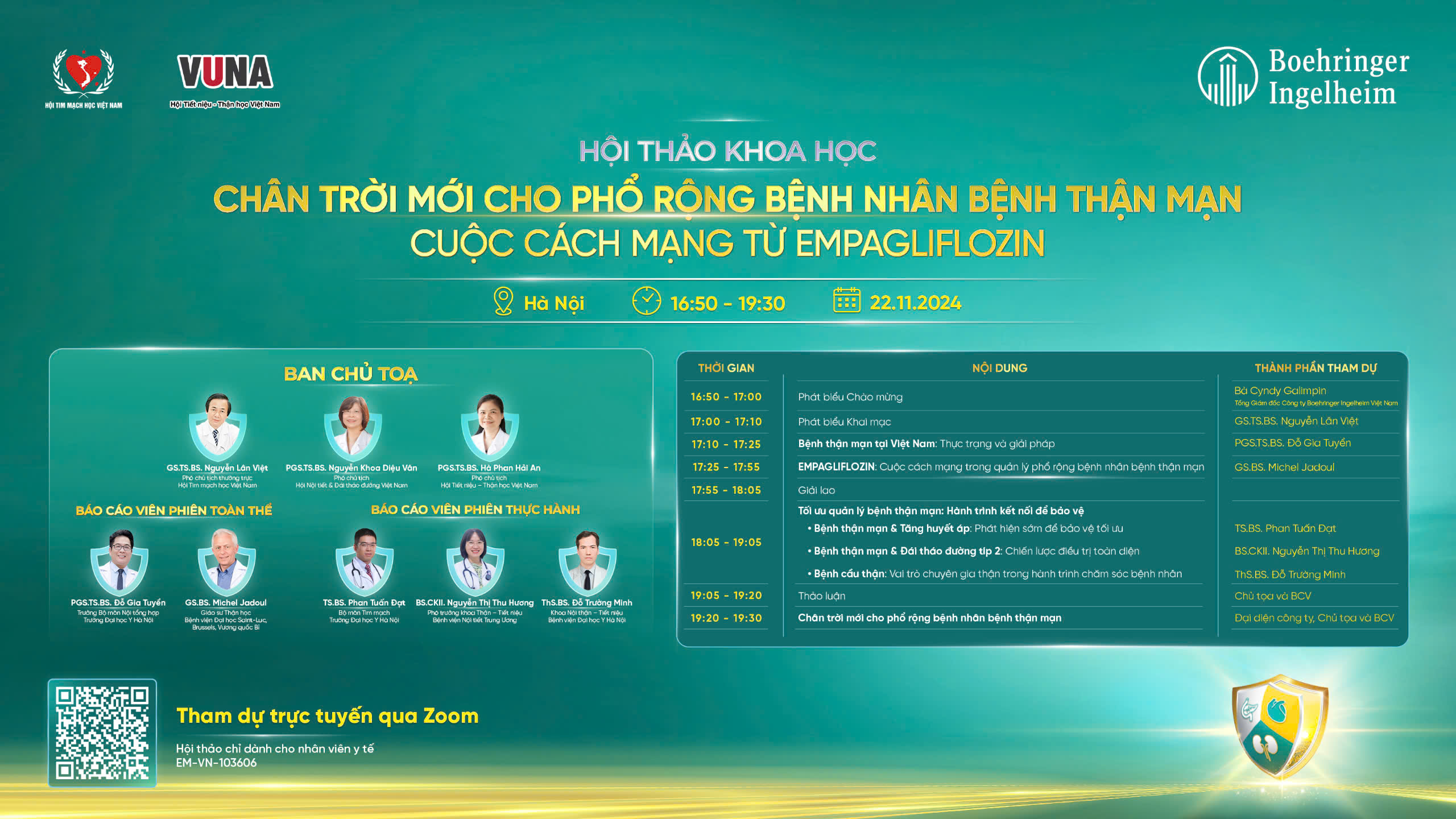 CME 22.11.24 CHÂN TRỜI MỚI CHO PHỔ RỘNG BỆNH NHÂN BỆNH THẬN MẠN: CUỘC CÁCH MẠNG TỪ EMPAGLIFLOZIN
