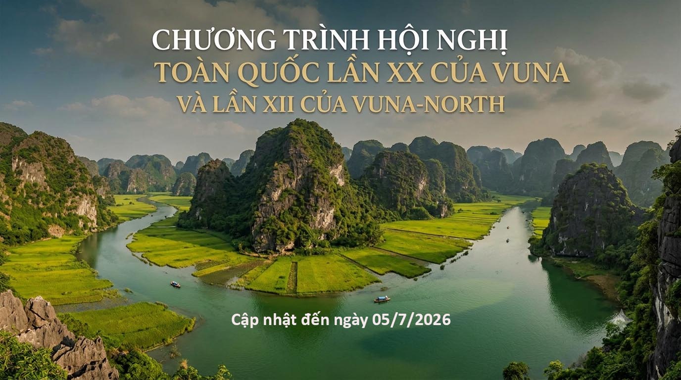 Chương trình Hội nghị VUNA 2026 Ninh Bình