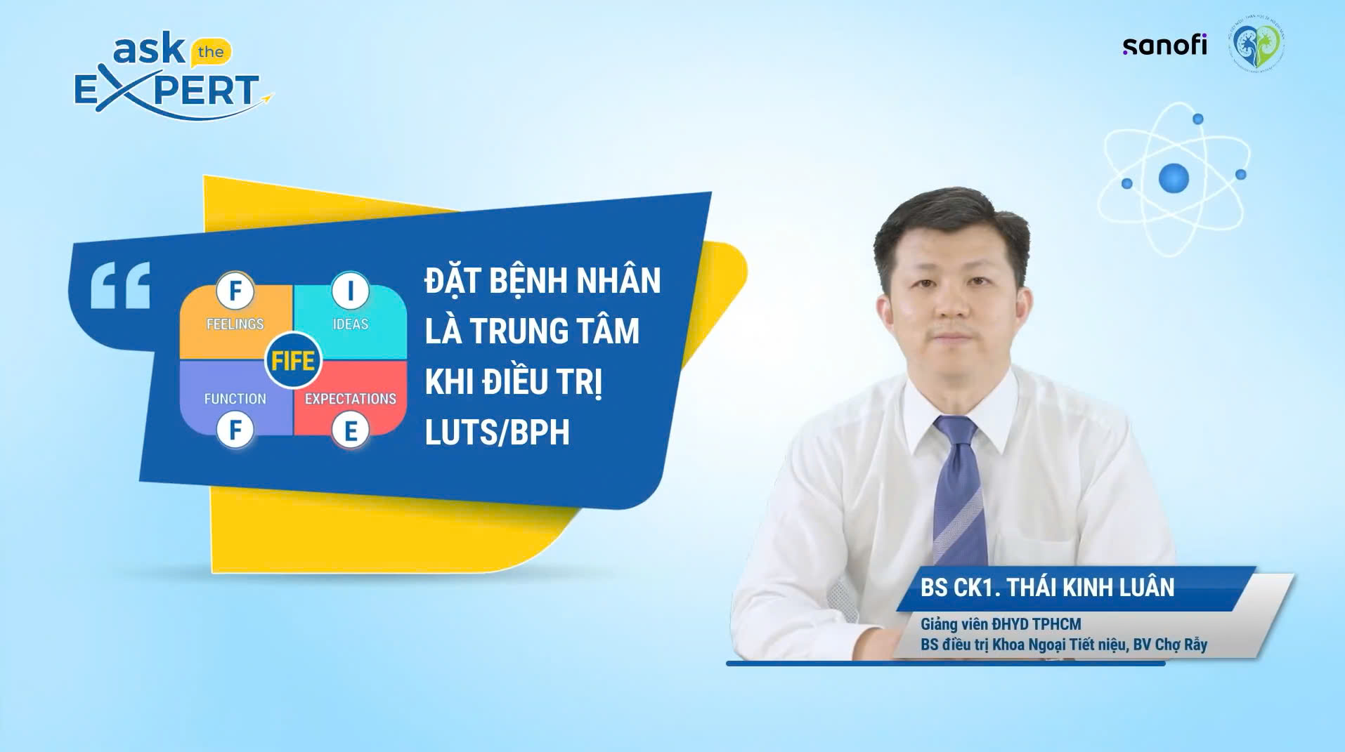 Ask The Expert: ĐẶT BỆNH NHÂN LÀ TRUNG TÂM KHI ĐIỀU TRỊ LUTS/BPH
