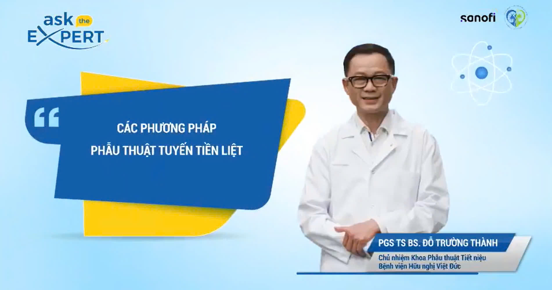 AskeTheExpert: CÁC PHƯƠNG PHÁP PHẪU THUẬT TUYẾN TIỀN LIỆT