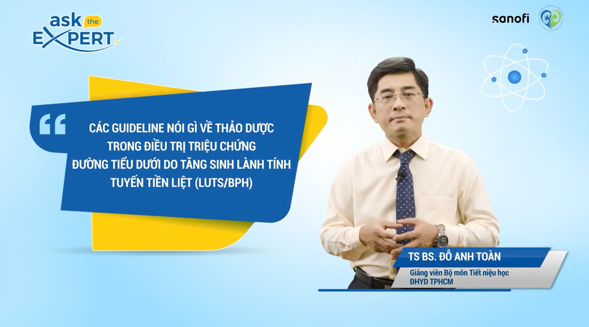 AskTheExpert: Các Guideline Nói Gì Về Thảo Dược Trong Điều Trị Triệu Chứng Đường Tiểu Dưới Do Tăng Sinh Lành Tính Tuyến Tiền Liệt (LUTS/BPH)