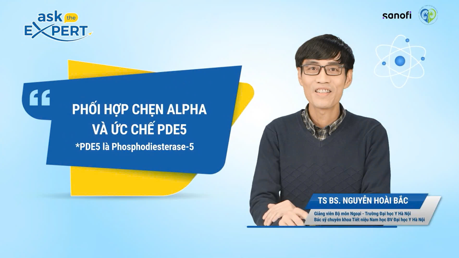 AskTheExpert: Phối Hợp Chẹn Alpha Và Ức Chế PDE5 Trong Điều Trị LUTS/BPH
