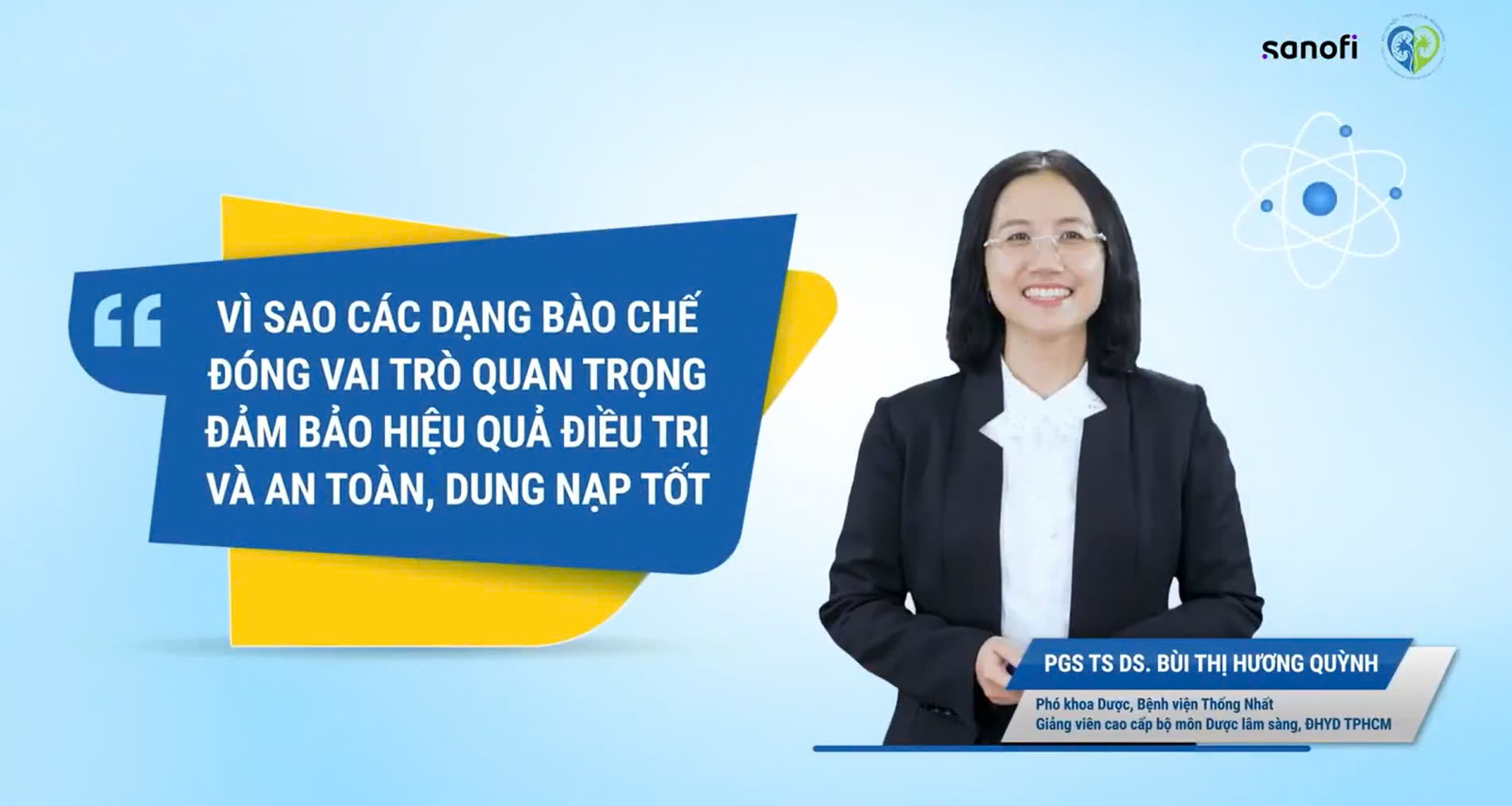 AskTheExpert: VÌ SAO DẠNG BÀO CHẾ CÓ VAI TRÒ QUAN TRỌNG ĐẢM BẢO HIỆU QUẢ ĐIỀU TRỊ, AN TOÀN, DUNG NẠP TỐT